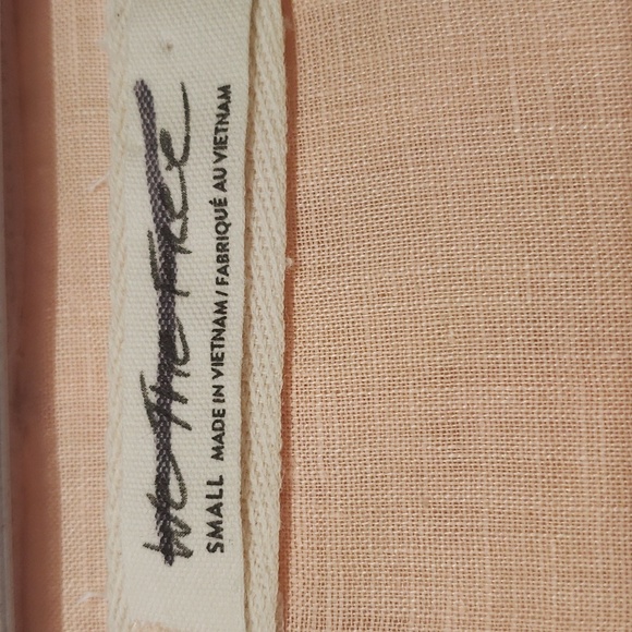 Free People Sweet Times Linen Top Women's Size Small - Picture 5 of 10